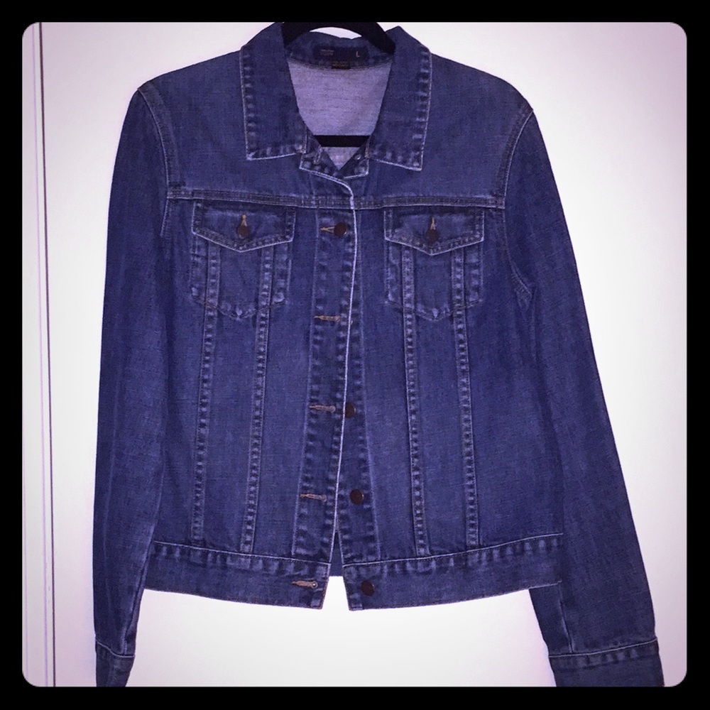 J. Crew denim jacket size Large